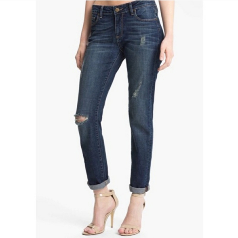 PAIGE distressed boyfriend jeans